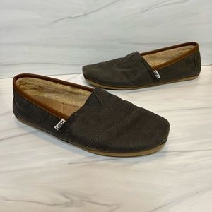 Toms Men’s Gray Taupe Slip On Size 11 Medium